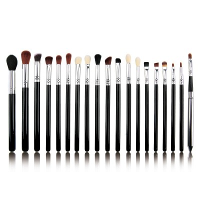 Free sample 19 pcs makeup eye brush set private label Eyeliner shimmer with a highlighter eye shadow brush