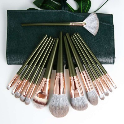 USA Brushes 14 Pcs Classic Cosmetics Make up professional set custom branded makeup brush and box