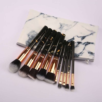 Brushes/Crystal Handle Set marble cheap for custom label makeup brush storage box